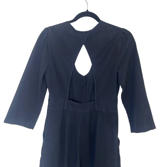 Free People Back Into It Jumpsuit- Cropped Wide Leg Utility Jumpsuit- Size Small - Picture 7 of 11